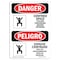 Signmission OSHA, Confined Space Follow Procedure Bilingual, 24in X 18in Rigid Plastic, 18" W, 24" H, Spanish OS-DS-P-1824-VS-1262 - alternate 1